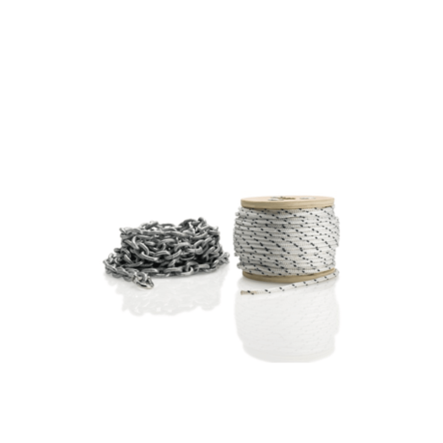 40M 6mm Double Braid Nylon Rope With 6M 6mm Galvanised Chain