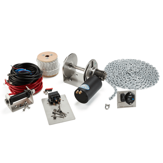 TUFF-180 Drum Anchor Winch Full Kit
