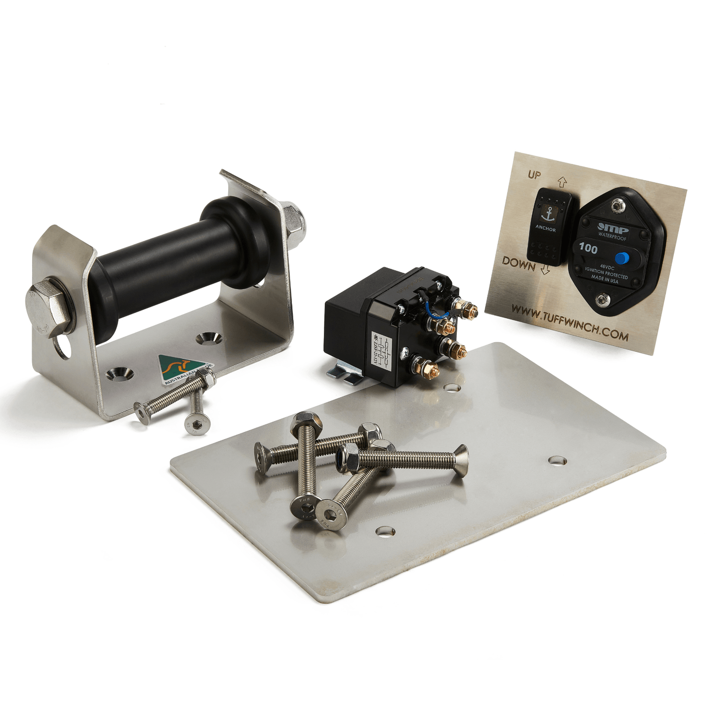 TUFF-240HC Drum Anchor Winch Super Bundle