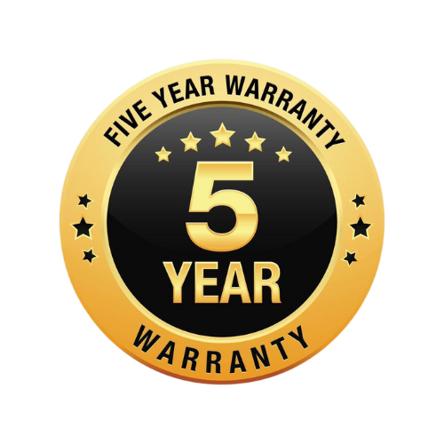 5 year warranty