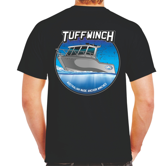 TUFF WINCH Offshore Boat Graphic Tee - (Black)