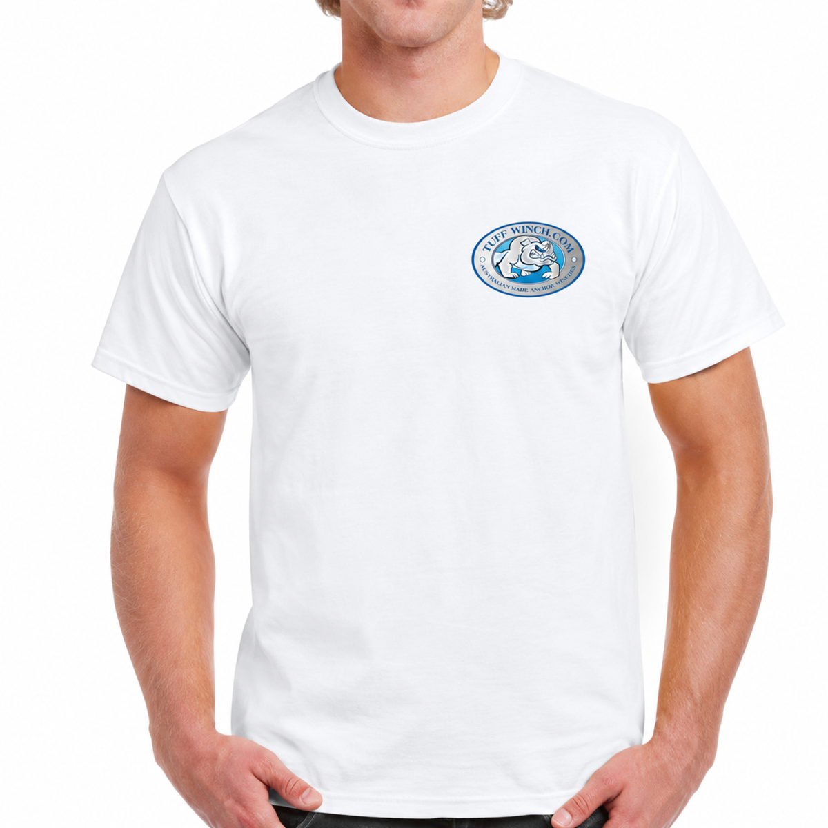 TUFF WINCH Offshore Boat Graphic Tee - (White)